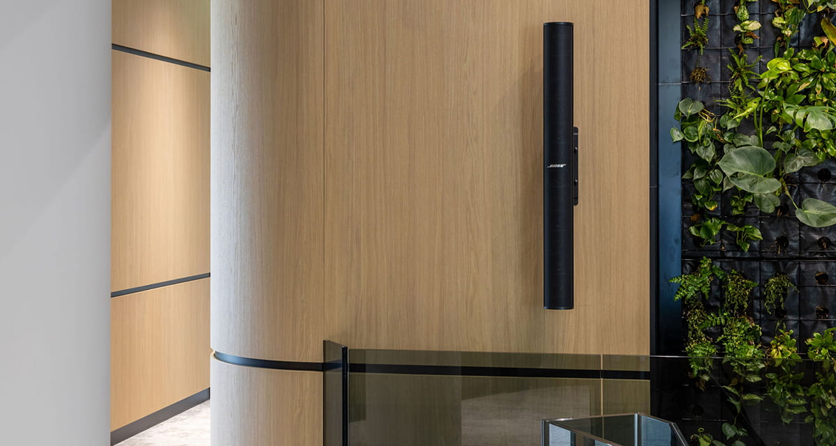 HPL coloured core design in kitchen